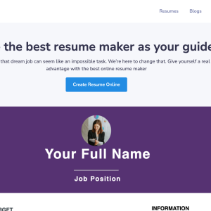 GoResumeCV – SAAS Online Resume Builder